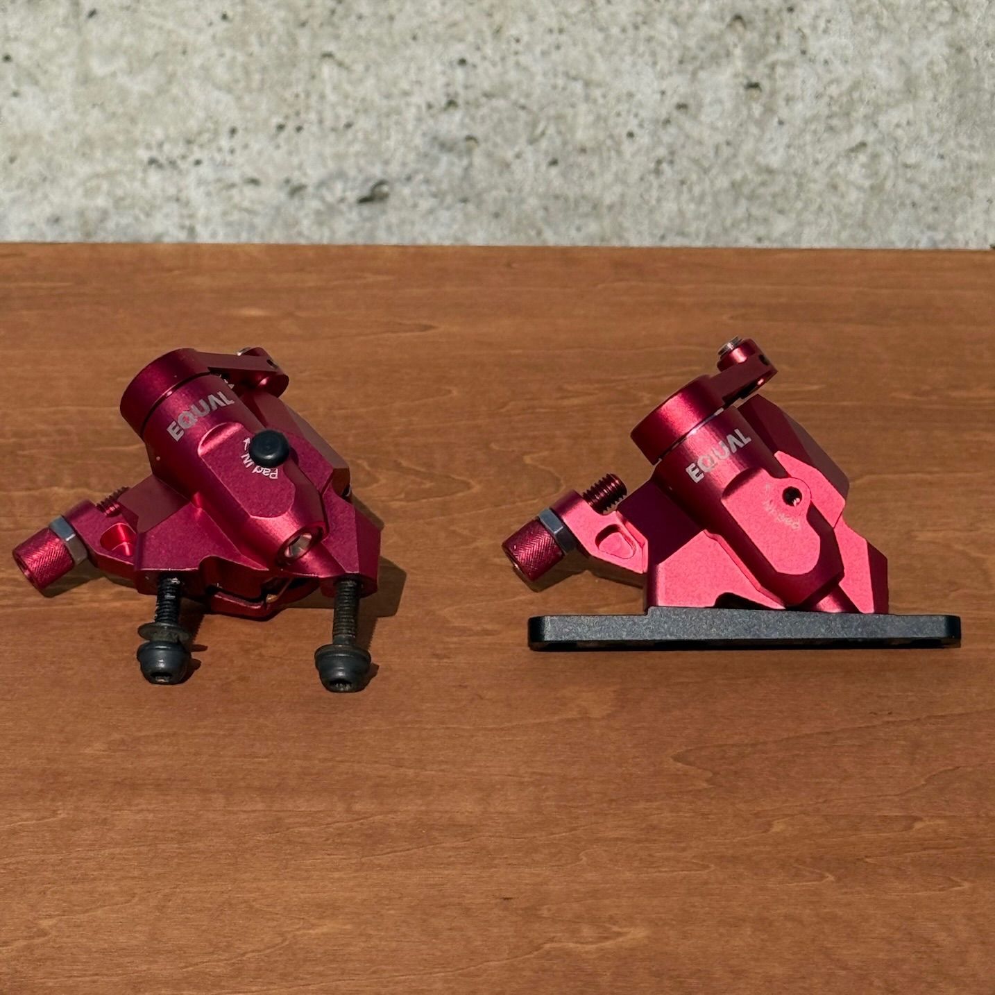 GROWTAC EQUAL メカニカルディスクブレーキ 前後セット 赤 グロータック イコール ディスクブレーキ ロードバイク グラベル シクロクロス 機械式