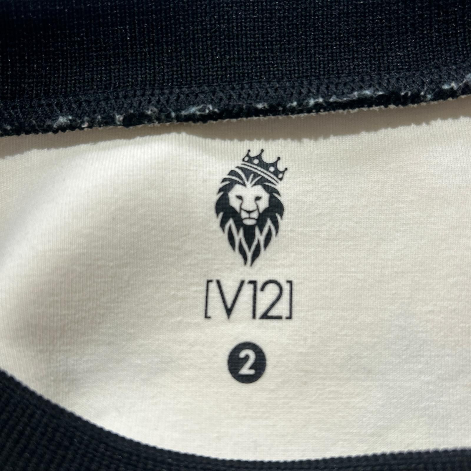 販売済み レディース ヴィ・トゥエルヴ V12 スウェット 2(L) 白×黒