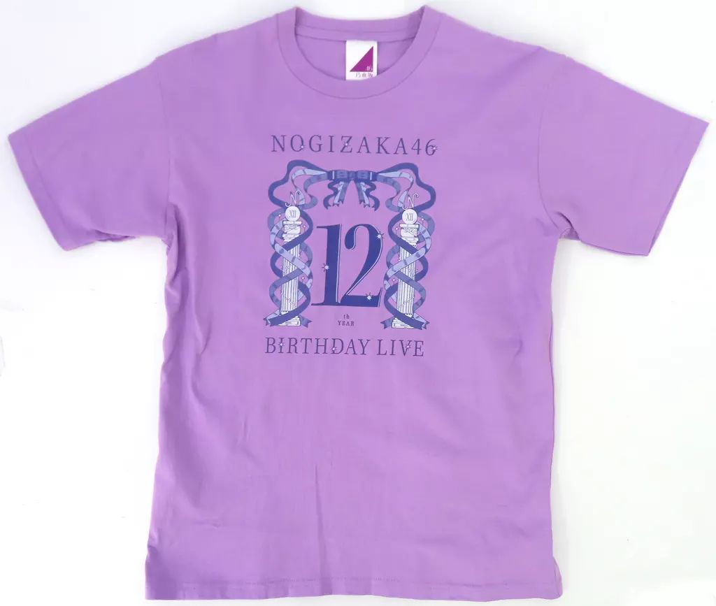中古】Tシャツ 乃木坂46 Tシャツ パープル Mサイズ 「乃木坂46 12th