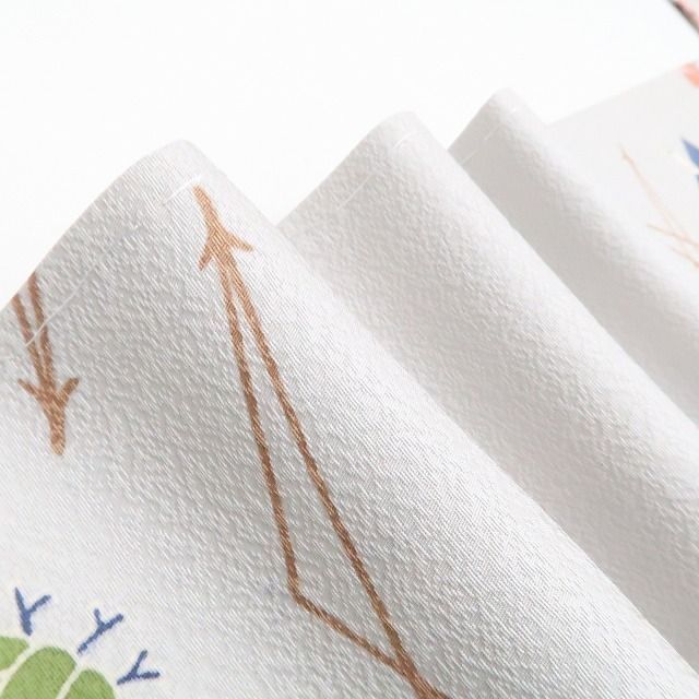 ❁tomihisa❁ お正月 松竹梅 手描き友禅 着物 正絹 仕付け糸付 迎春をふわりと纏う手描き友禅 小紋 7271