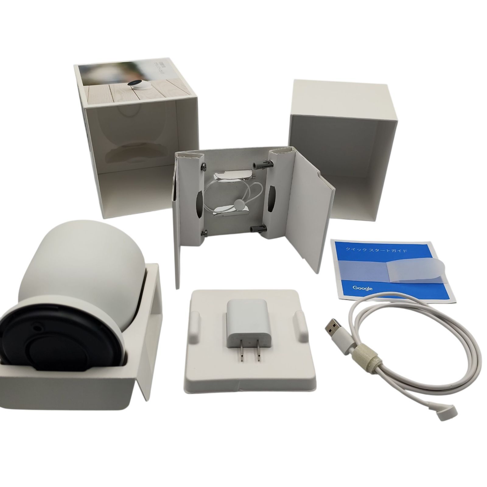 管理番号3279 Google Nest Cam 1080 p モーションのみ 屋内 屋外対応 バッテリー式 ホワイト GA 01317 JP