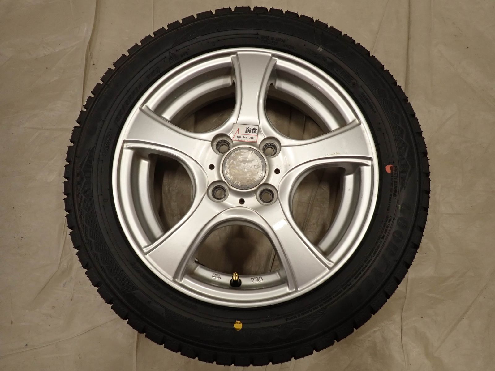  冬 製 4本 会社宛 155 65 R 14 4 5 J 75 Q グッドイヤー アイスナビ 8 アルミ デイズ スペーシア タント ムーヴ NO D 6856 14インチ タイヤ ホイールセット