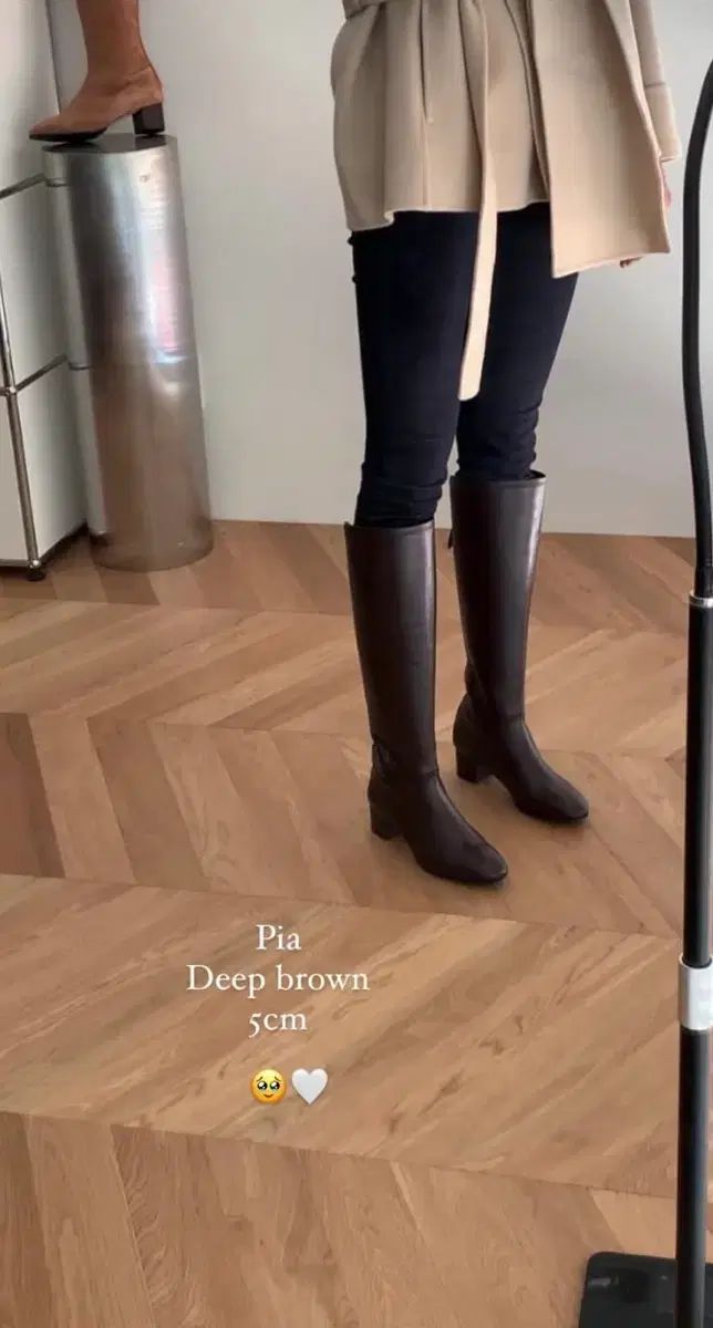 シエsie lhou pia フィア ブーツ ディープブラウン 230 mm 5 cm