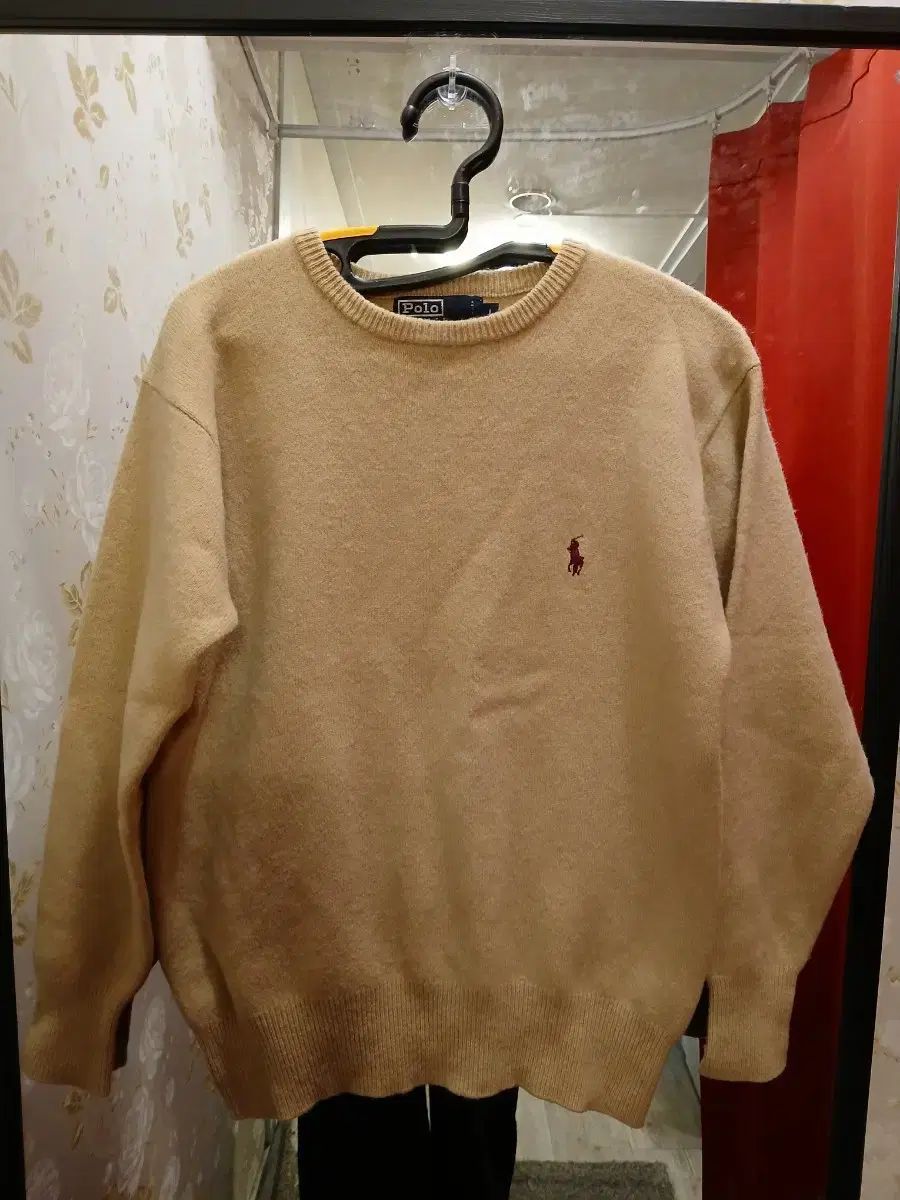 7/7 ポロ ラルフローレン ベージュ ウールニット - メルカリ