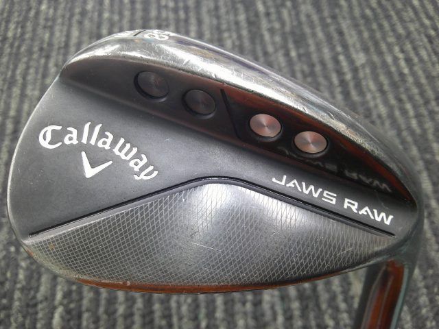 中古 ウェッジ キャロウェイ JAWS RAW BLACK 58-12W 支給品/N.S.PRO