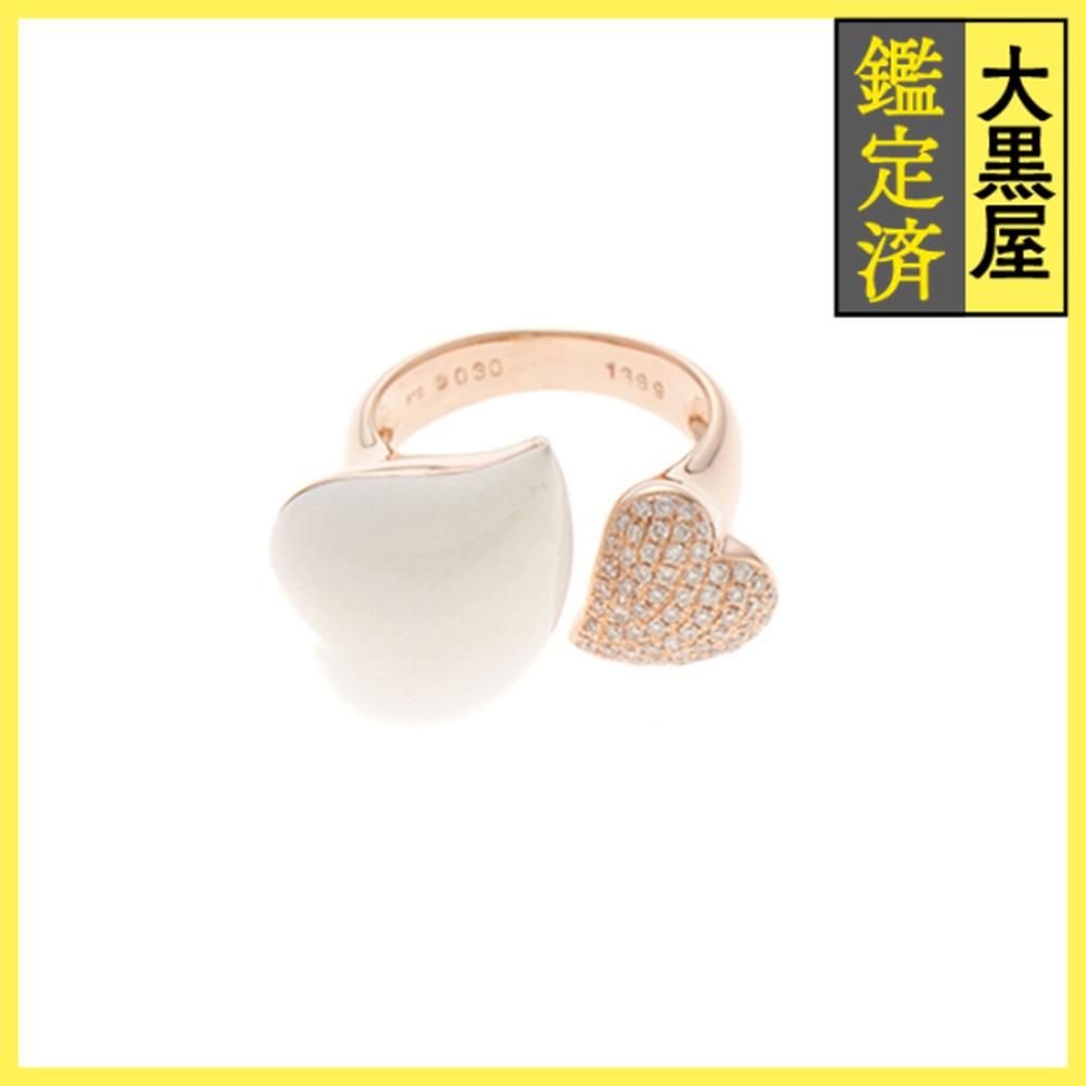 ノンブランドジュエリー リング K 18ピンクゴールド 珊瑚 ダイヤモンド 472