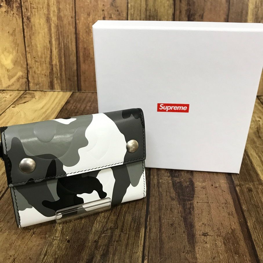 Supreme Leather Chain Wallet SNOW CAMO シュプリーム 財布