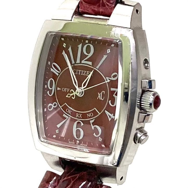 ◇CITIZEN◇シチズン xC クロスシー エコドライブ レッド ジャンク