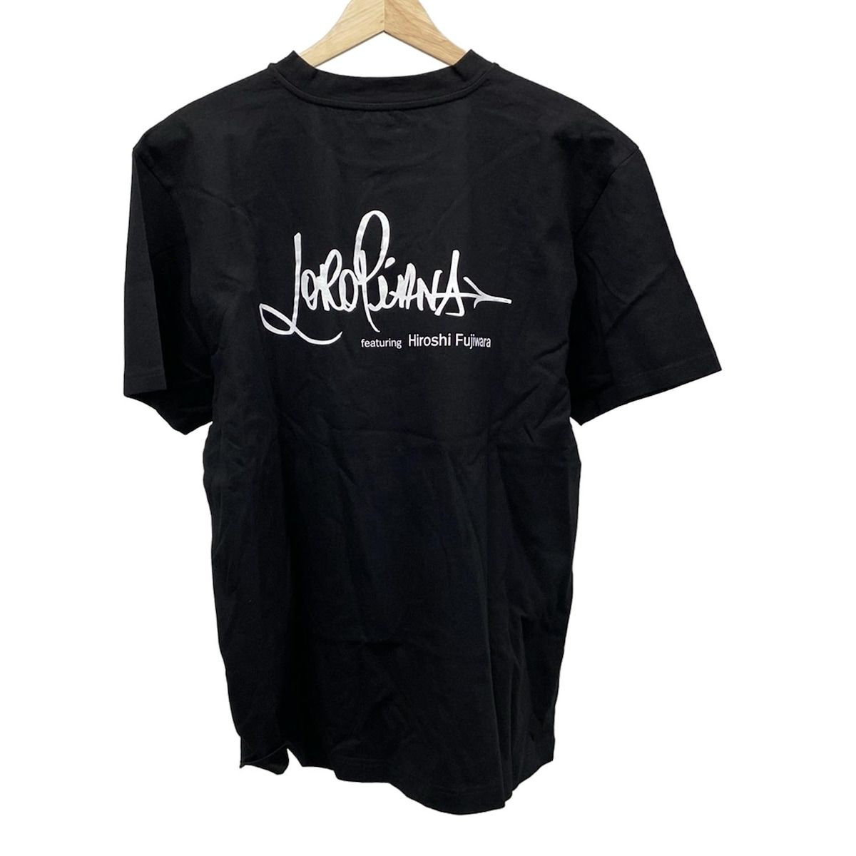 Loro Piana ロロピアーナ 半袖Tシャツ サイズM メンズ - 黒×白 クルーネック Featuring Hiroshi Fujiwara 藤原ヒロシコラボ