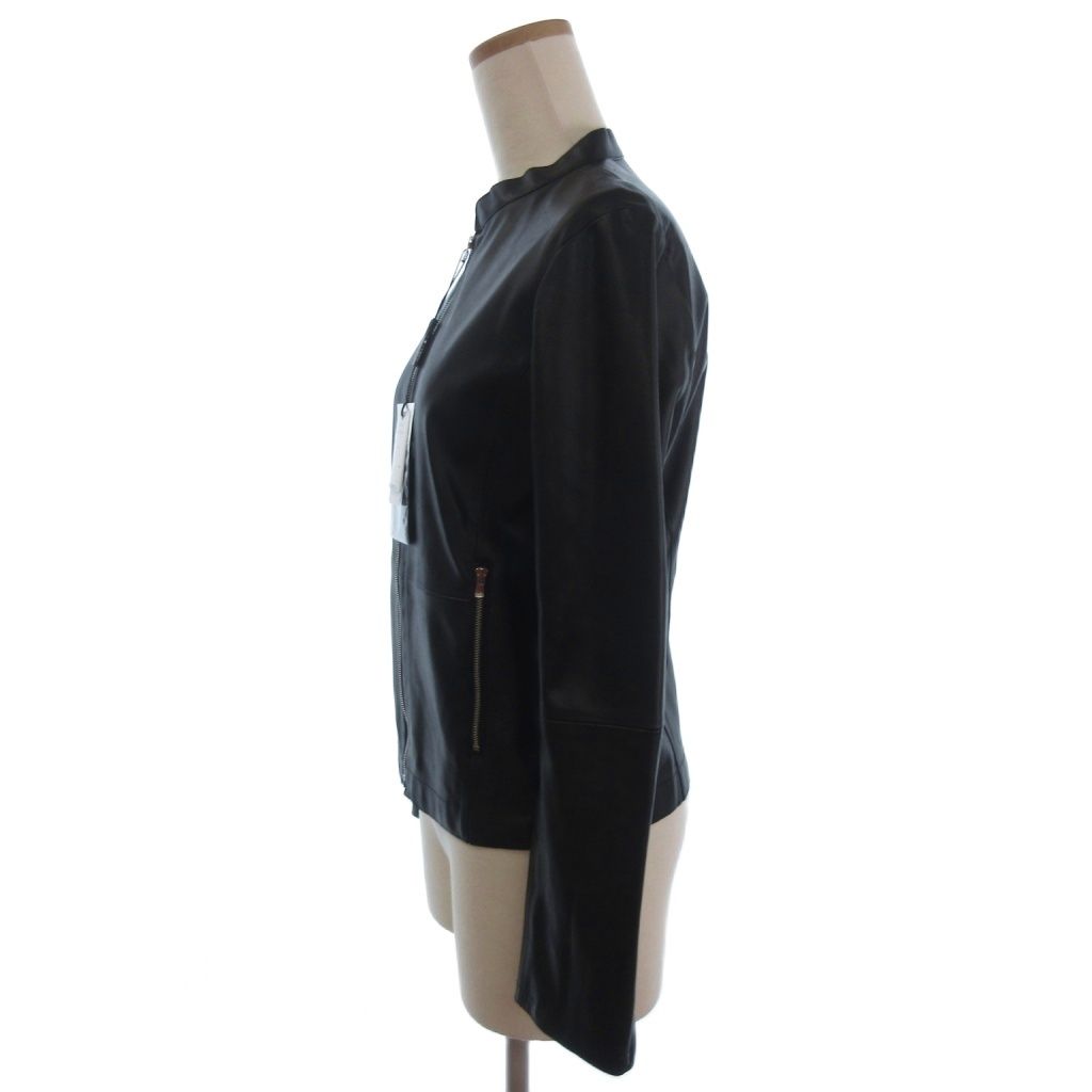 ソブ sov. ダブスタ タグ付き シングル ライダースジャケット フェイク