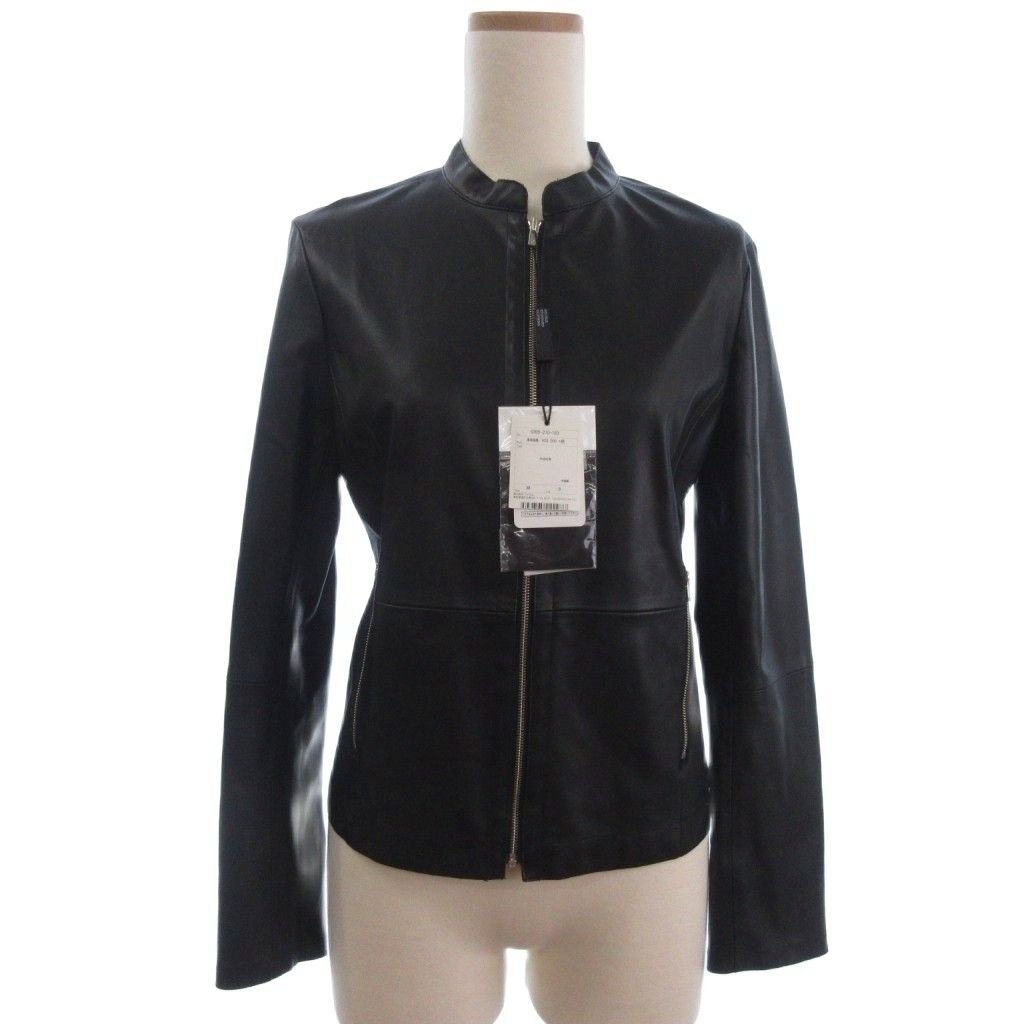 ソブ sov. ダブスタ タグ付き シングル ライダースジャケット フェイク