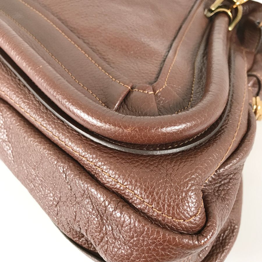 クロエ Chloe パラティ 8HS891 レザー ハンドバッグ sh【中古】 - メルカリ