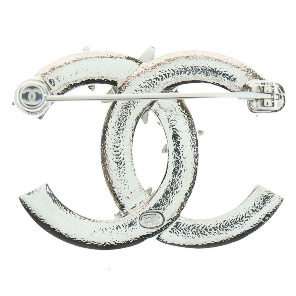 CHANEL (シャネル) ココマーク スターラインストーン パール ブローチ