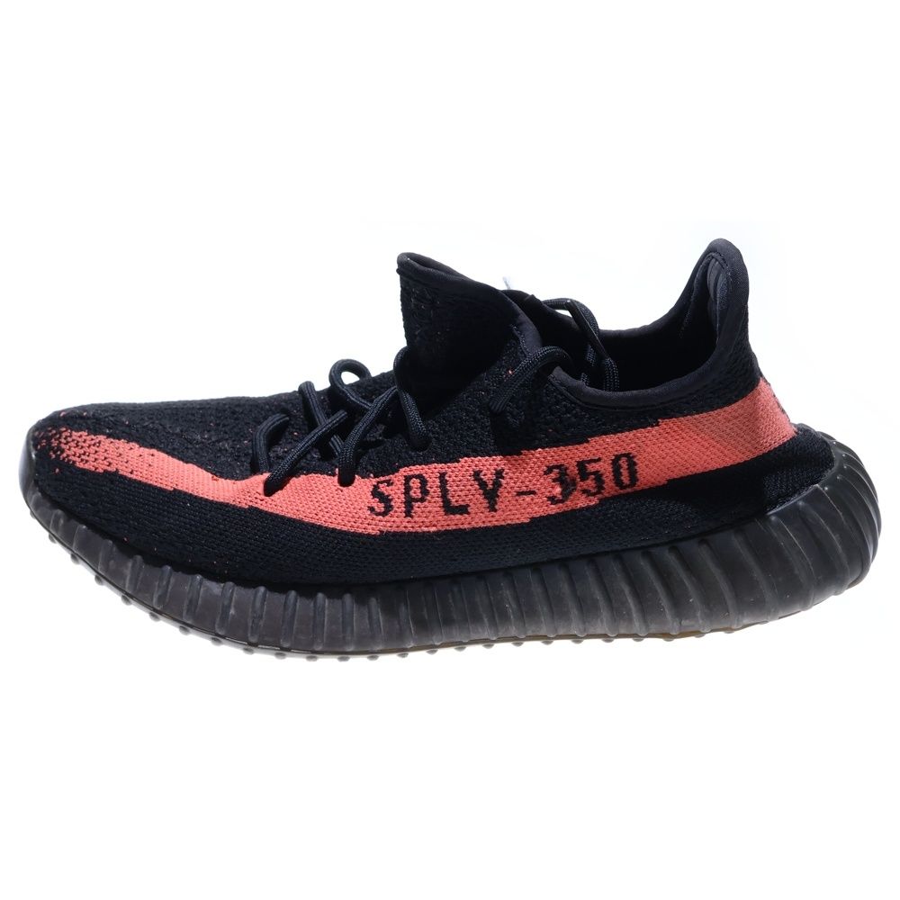 adidas YEEZY (アディダス イージー) YEEZY BOOST 350 V2 Core Black イージーブースト ローカットスニーカー ブラック/オレンジ 28.5cm BY9612