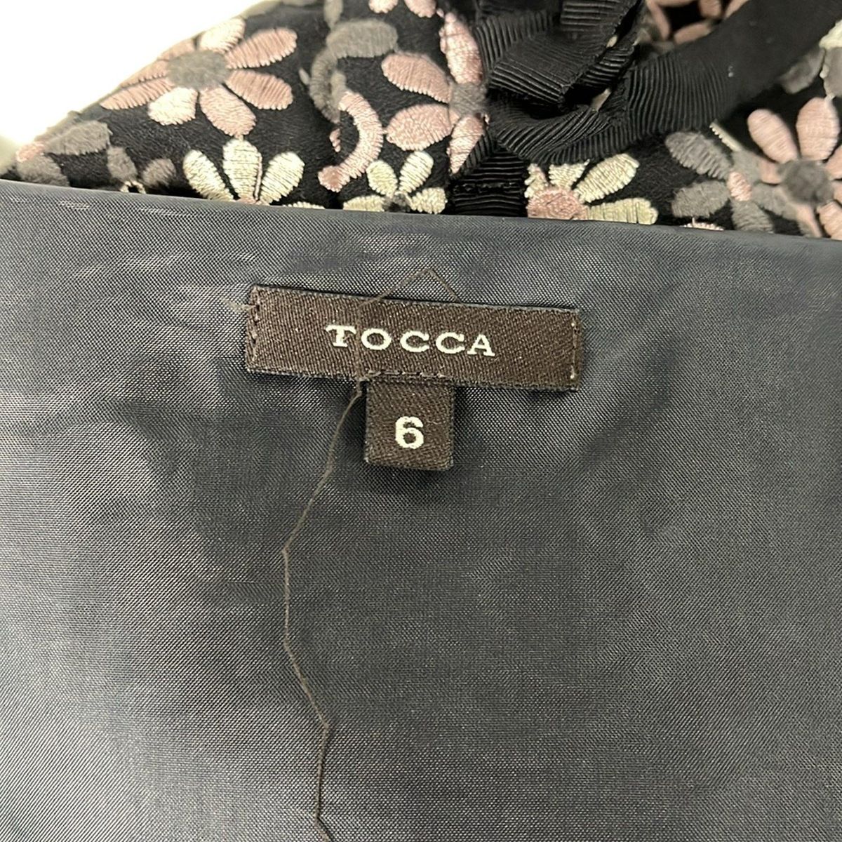 TOCCA(トッカ) ワンピース サイズ6 M レディース - 黒×ライトピンク