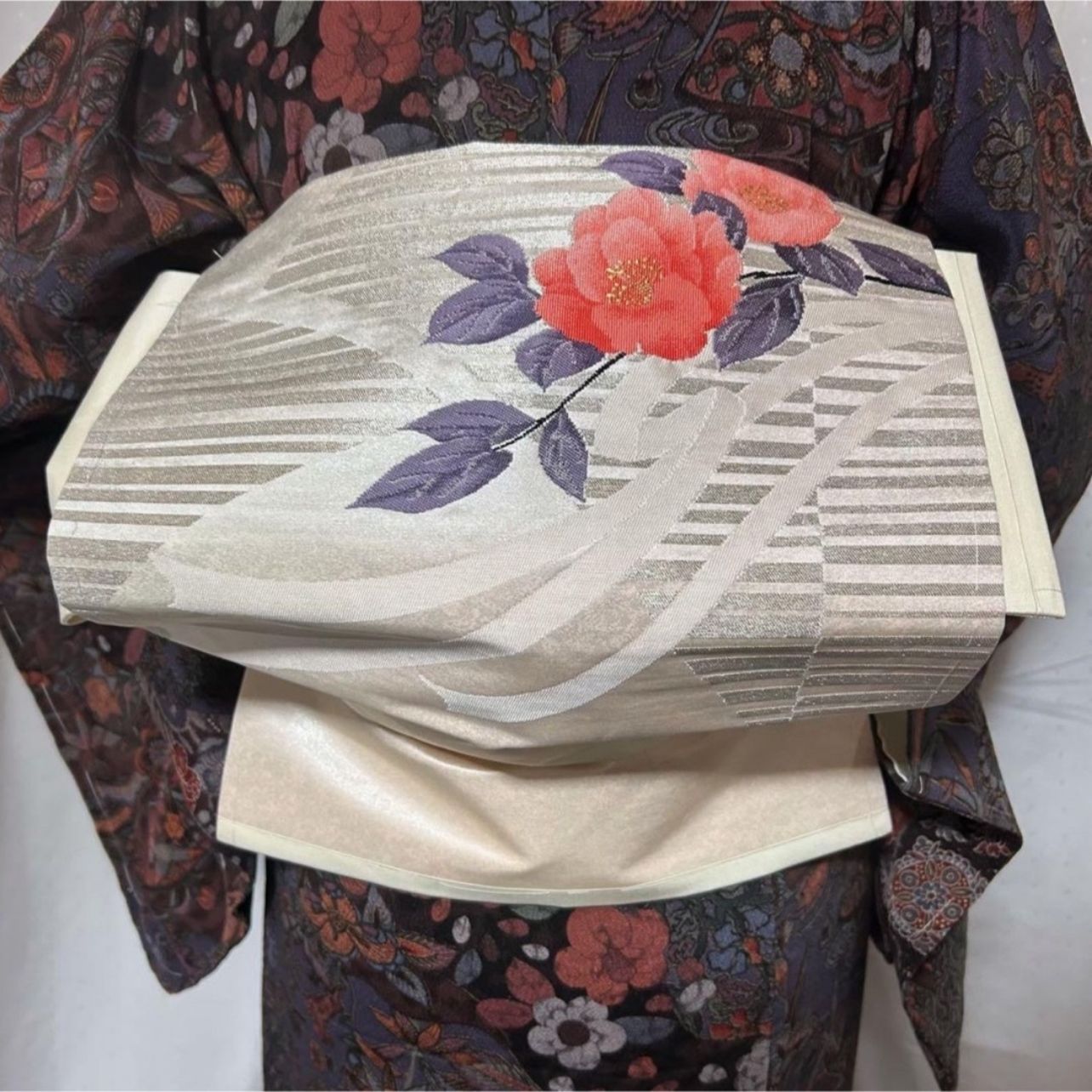 新品 美品 袷 正絹 縮緬 辻が花 小紋 フルセット 西陣名古屋帯 - メルカリ