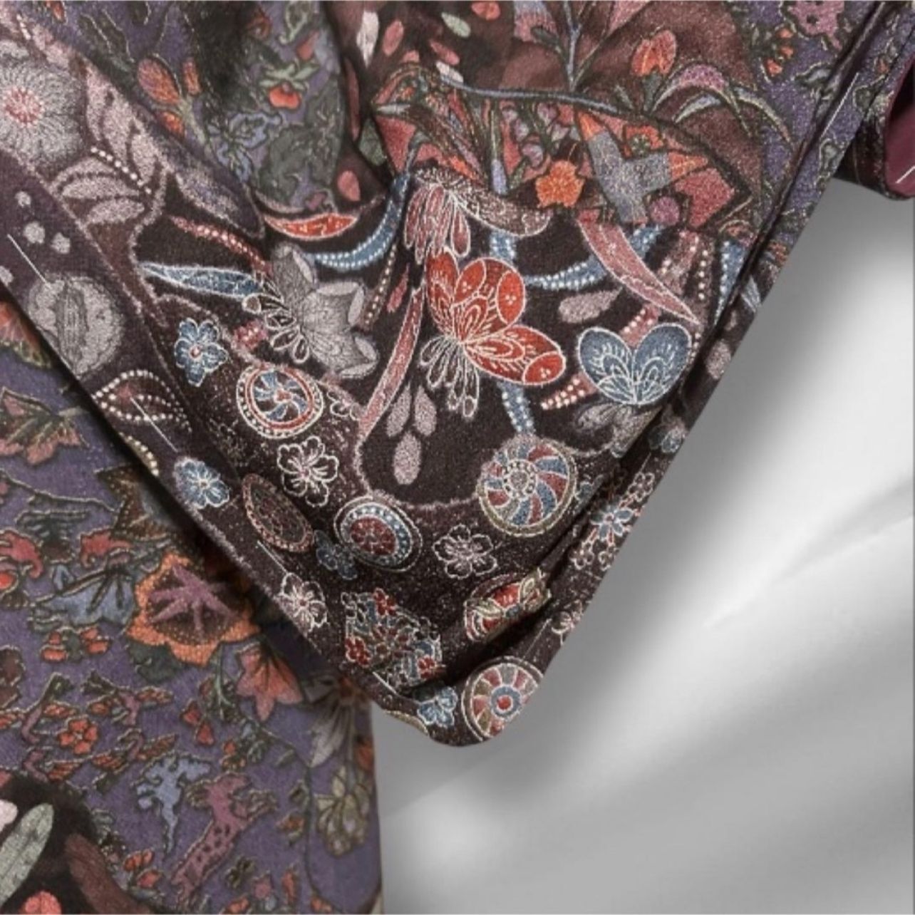 新品 美品 袷 正絹 縮緬 辻が花 小紋 フルセット 西陣名古屋帯 - メルカリ