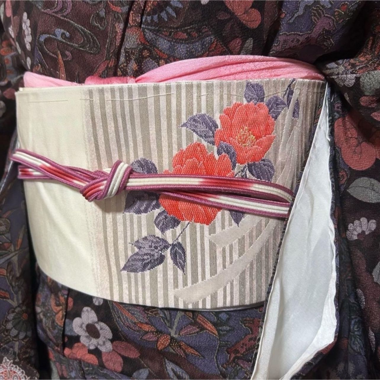 新品 美品 袷 正絹 縮緬 辻が花 小紋 フルセット 西陣名古屋帯 - メルカリ