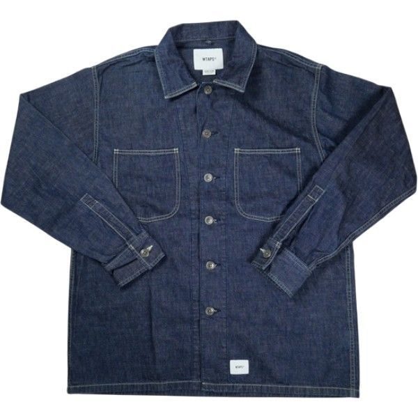 Size【L】 WTAPS ダブルタップス 19SS MINE LS INDIGO 長袖シャツ インディゴ 【品-良い】 20830654