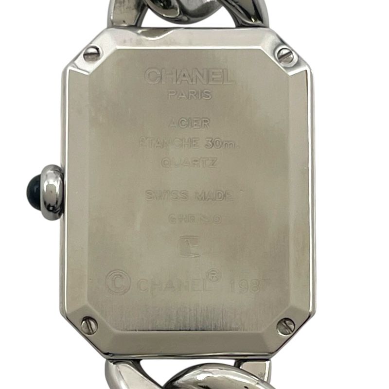 シャネル CHANEL プルミエール XL H 0452 ブラック SS クオーツ レディース 腕時計