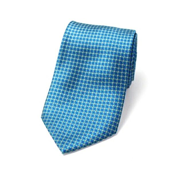 【新品未使用】ブリオーニ　ネクタイ　パターン　シルク ブリオーニ シルク ネクタイ 格子柄 中古 Aランク Brioni メンズ