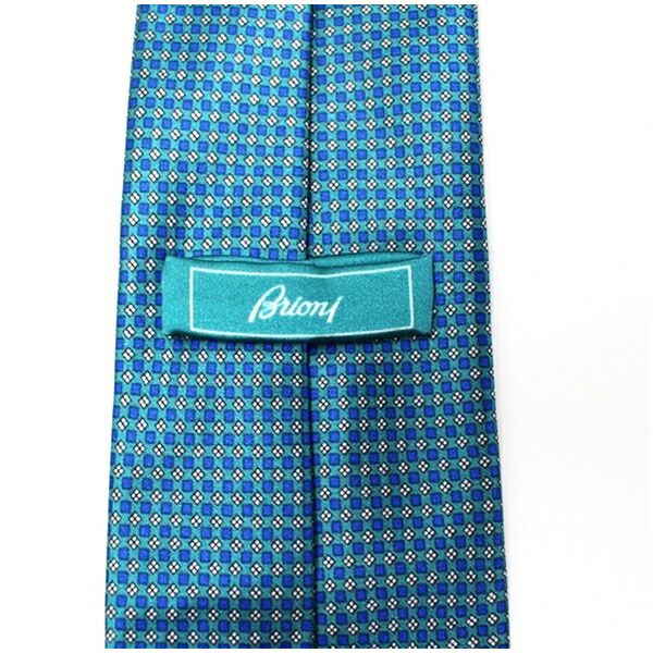 ブリオーニ シルク ネクタイ 格子柄 中古 Aランク Brioni メンズ