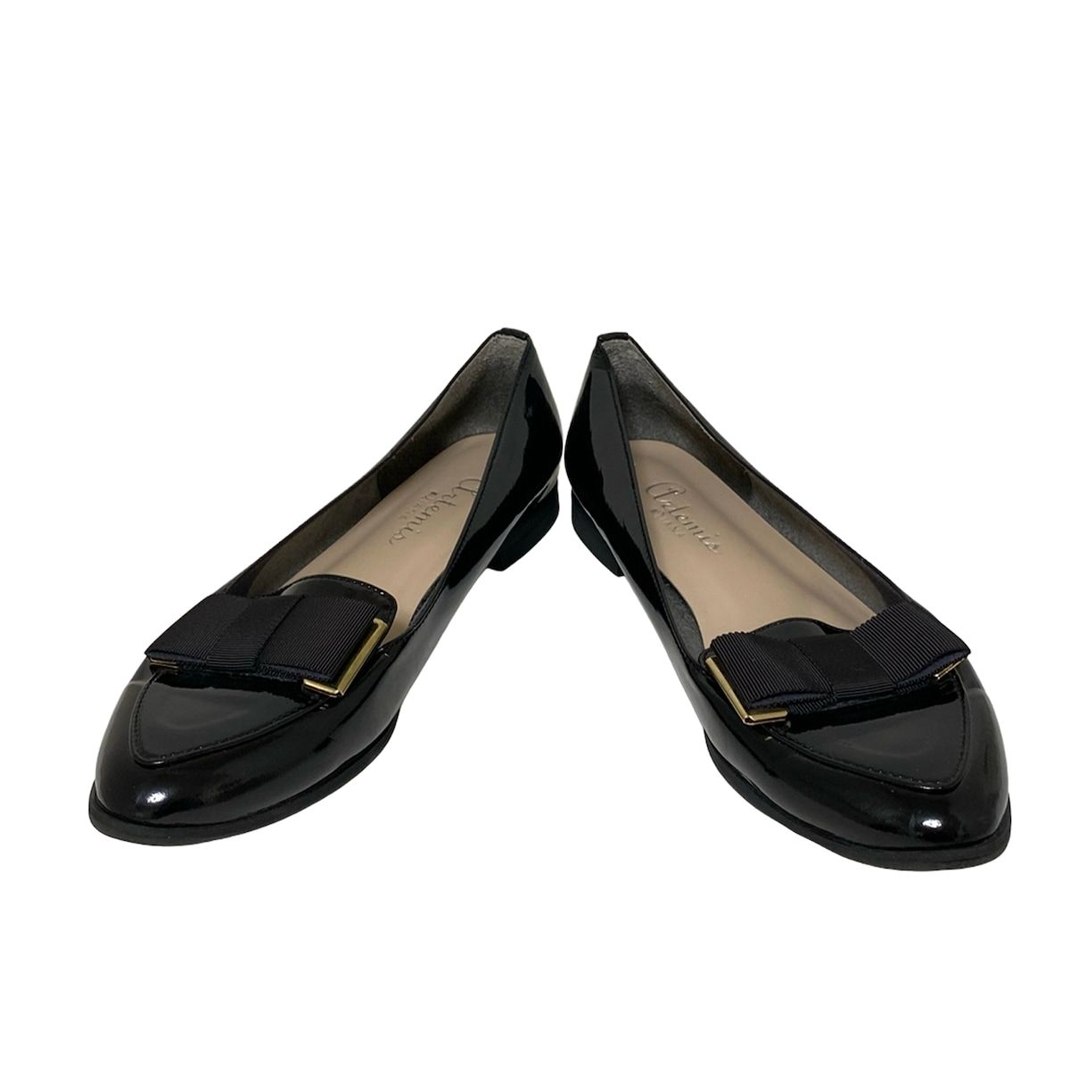 DIANA(ダイアナ) フラットシューズ 24 1/2 レディース - 黒 リボン