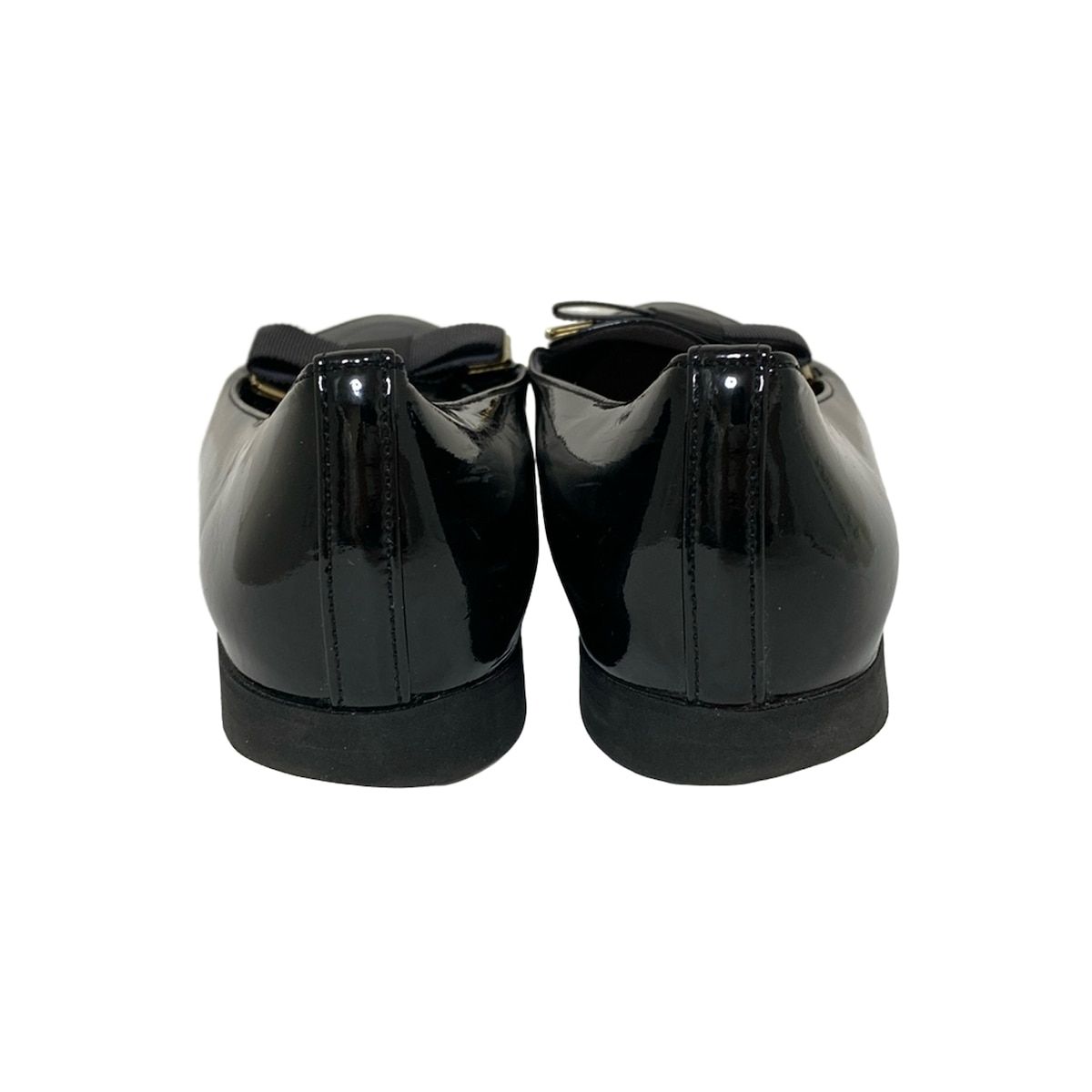 DIANA(ダイアナ) フラットシューズ 24 1/2 レディース - 黒 リボン