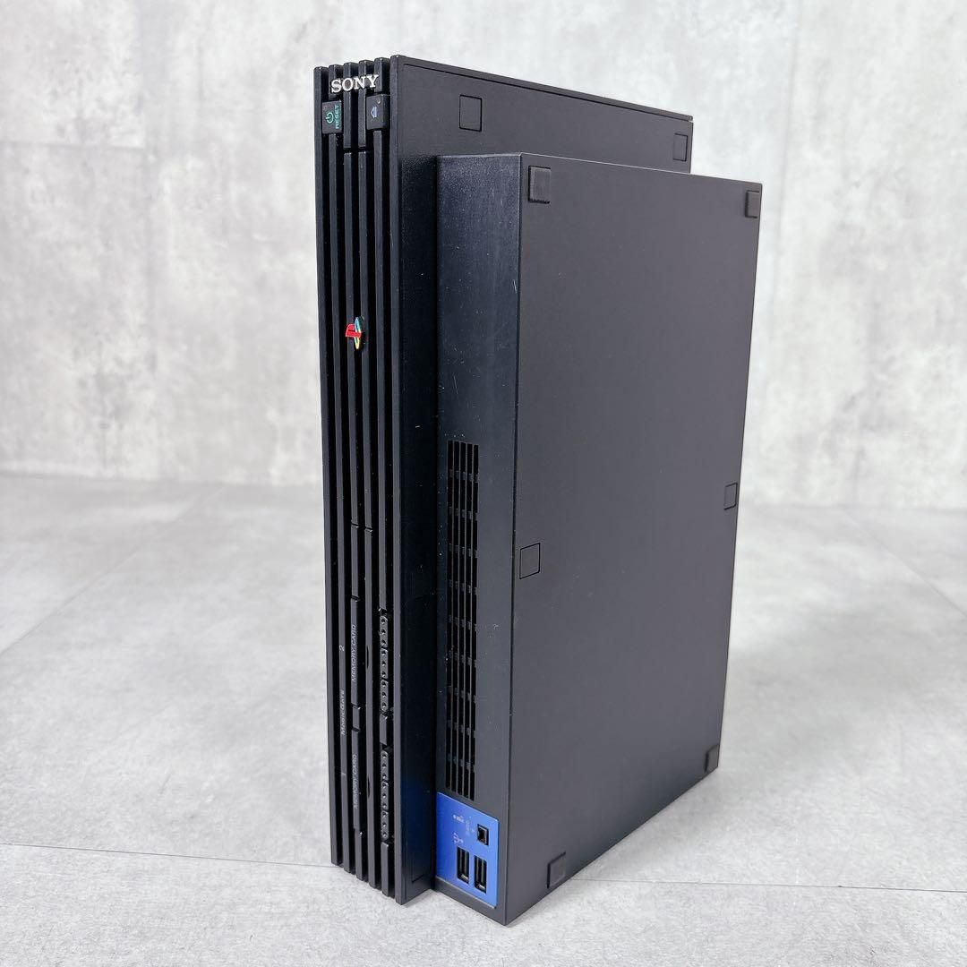 PS2本体 V446 PlayStation2 本体 プレステ2 ソフト2本付属 動作確認済 - メルカリ