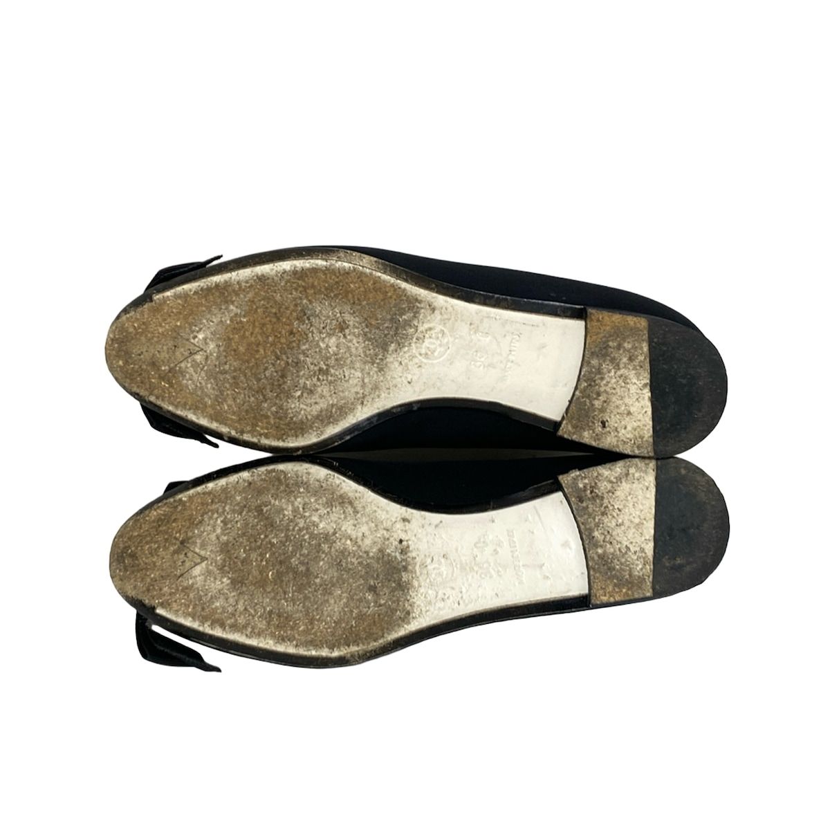 CHANEL(シャネル) フラットシューズ 36 C レディース - 黒×白 カメリア