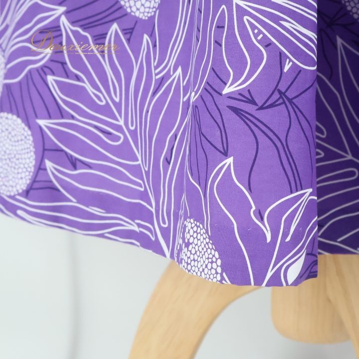 フラダンス 衣装 ワンピース ドレス パープル系 アロハスタンダード