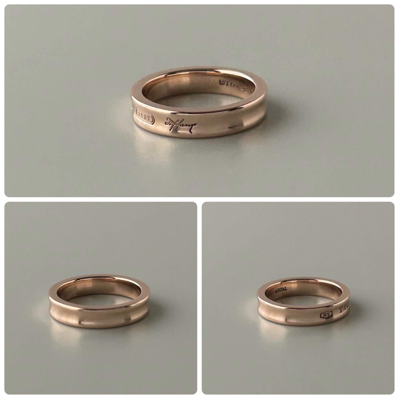 ティファニー リング 指輪 ナロー 1837 ルベドメタル 約8.5～9号の間