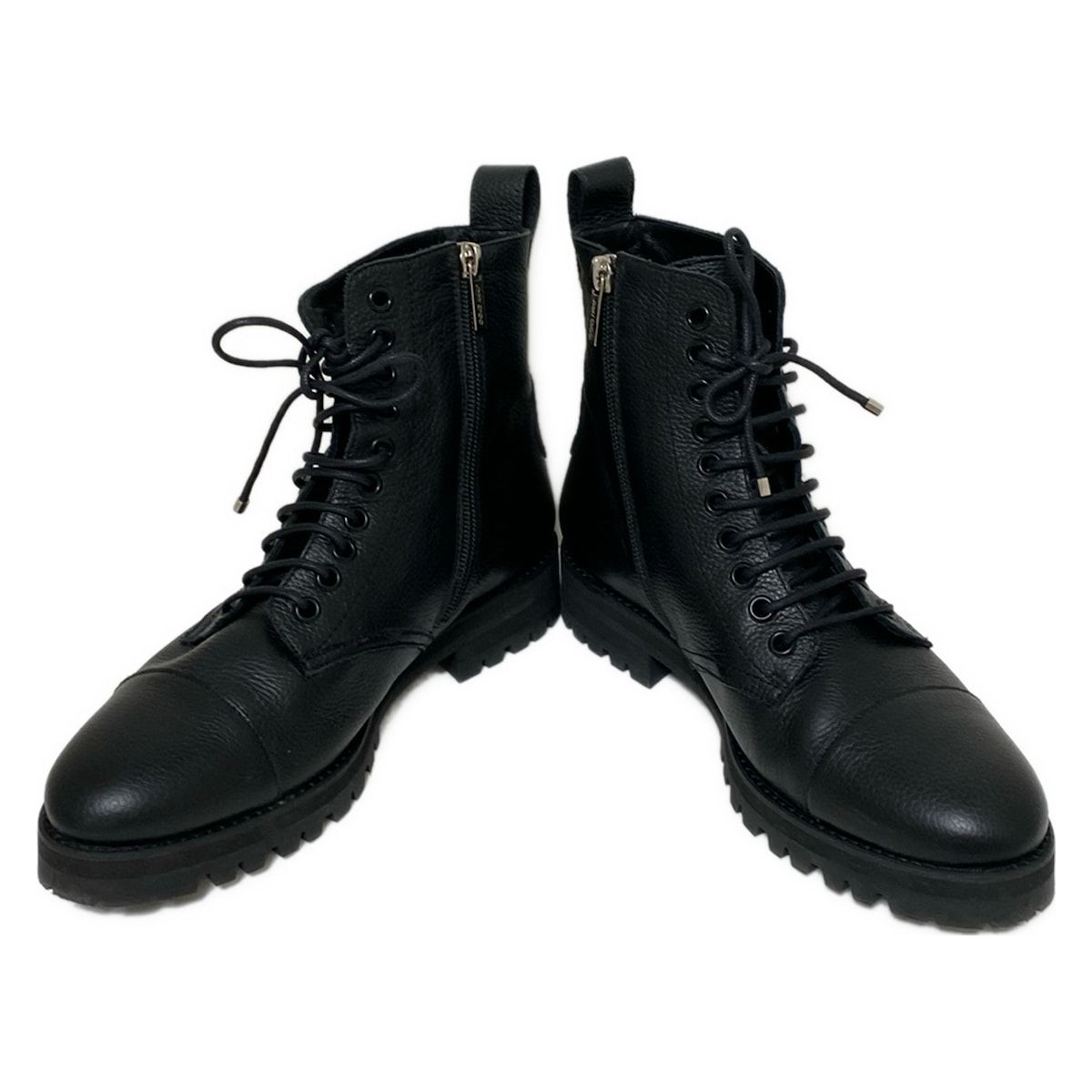 JIMMY CHOO(ジミーチュウ) ショートブーツ 38 レディース - 黒 レザー