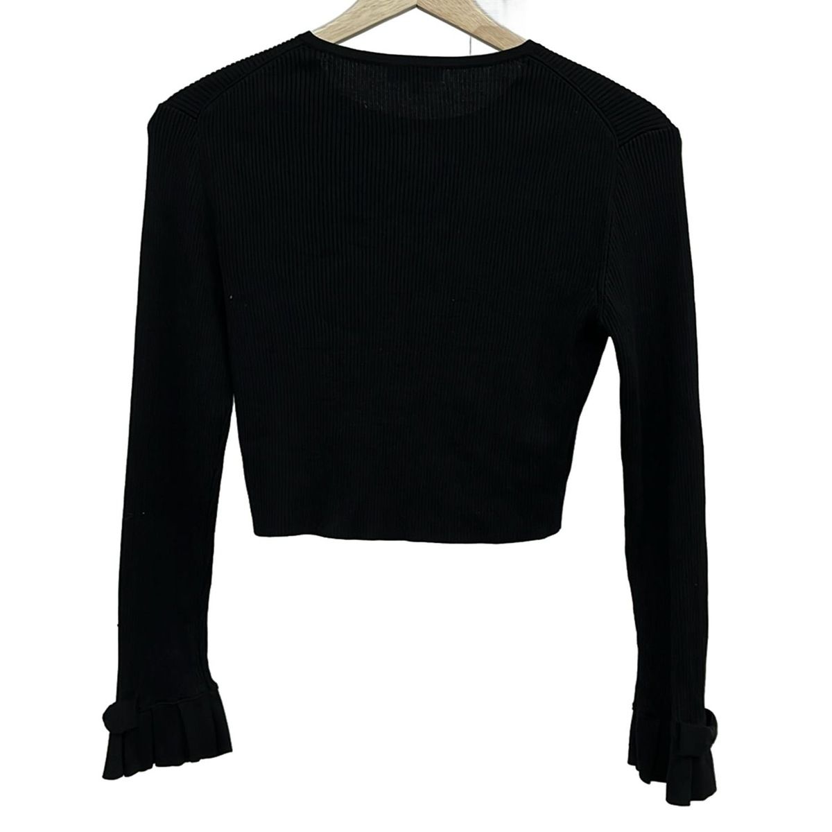 【未使用】TOCCA ボレロ　Mサイズ TOCCA(トッカ) ボレロ サイズM レディース - 黒 長袖/シルク/リボン