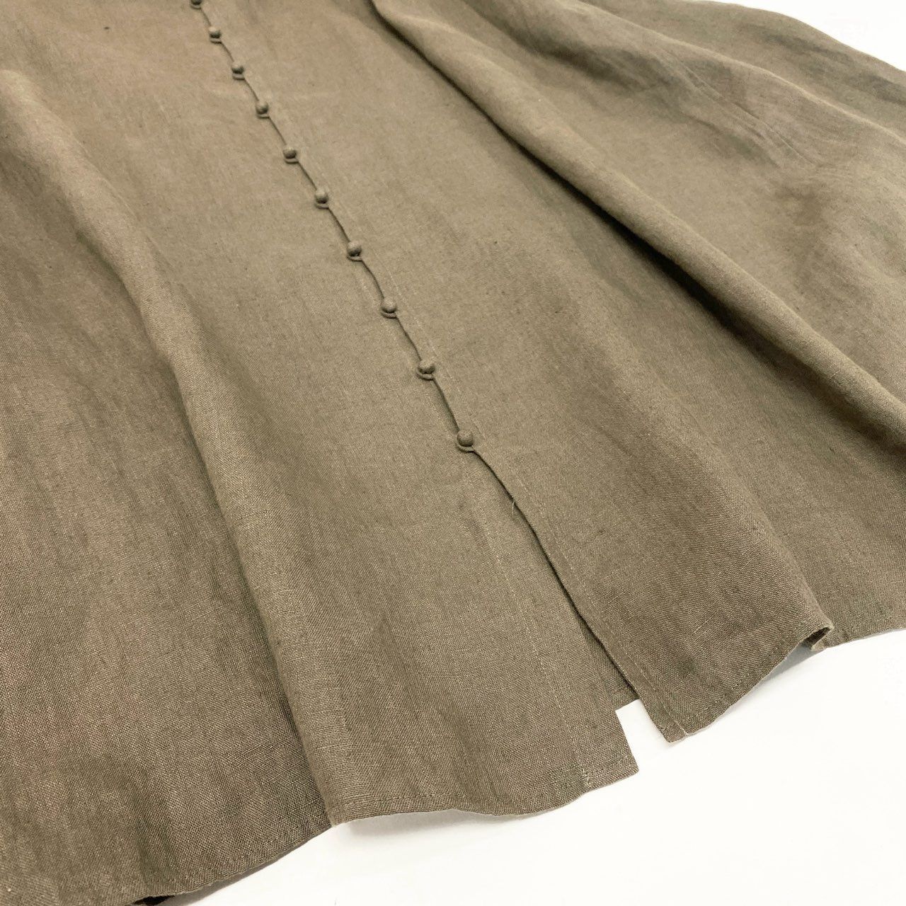 28k29【美品】JURGEN LEHL ヨーガンレール 長袖リネンワンピース