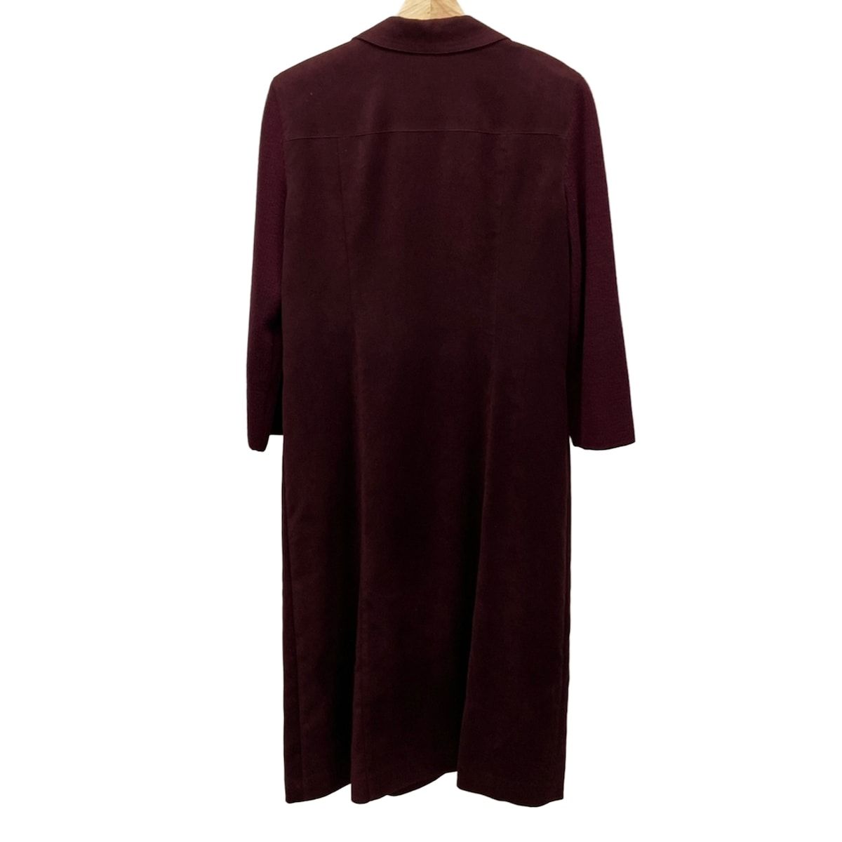 Leilian レリアン ワンピース サイズ11 M レディース パープル 開襟 長袖 ロング