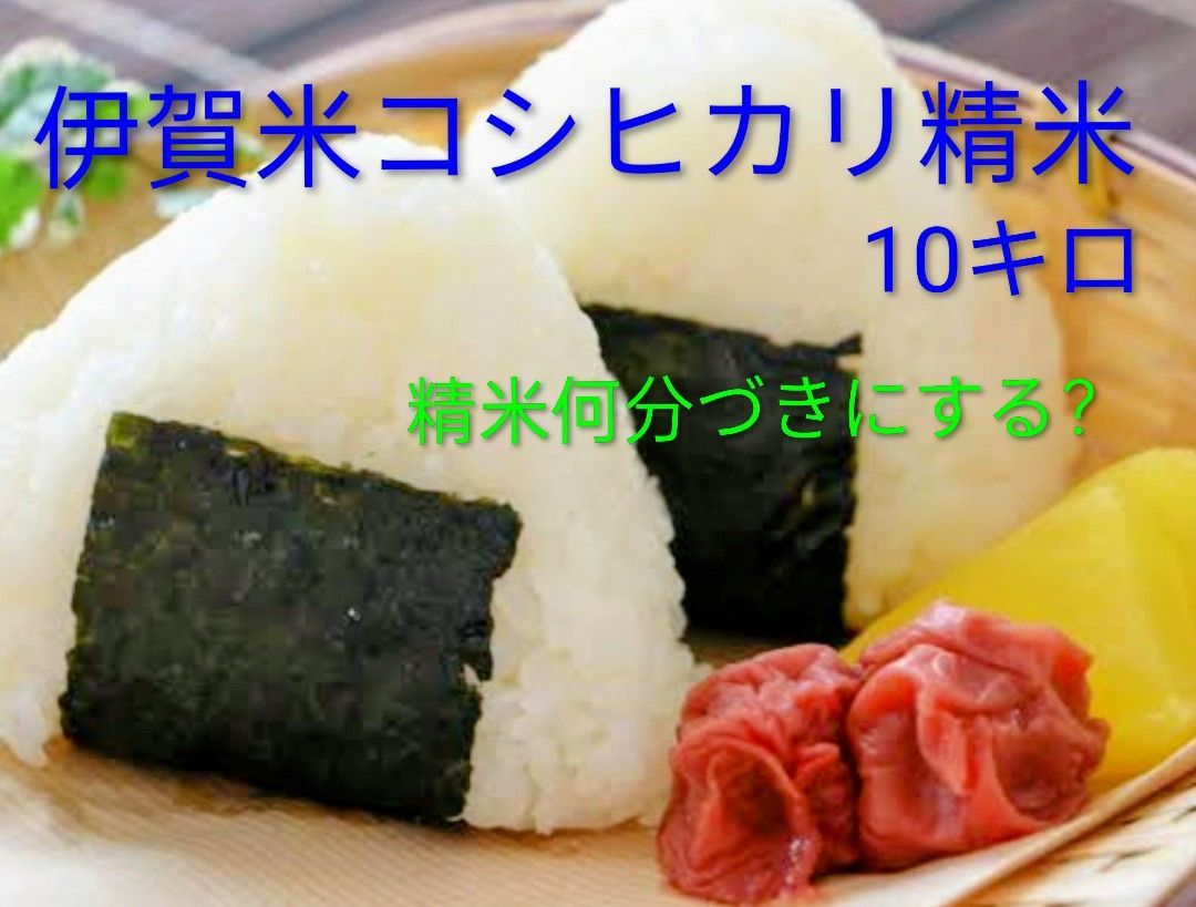 公式 7年度産伊賀米コシヒカリ(選べる)精米10キロ[北海道、沖縄及び離島は