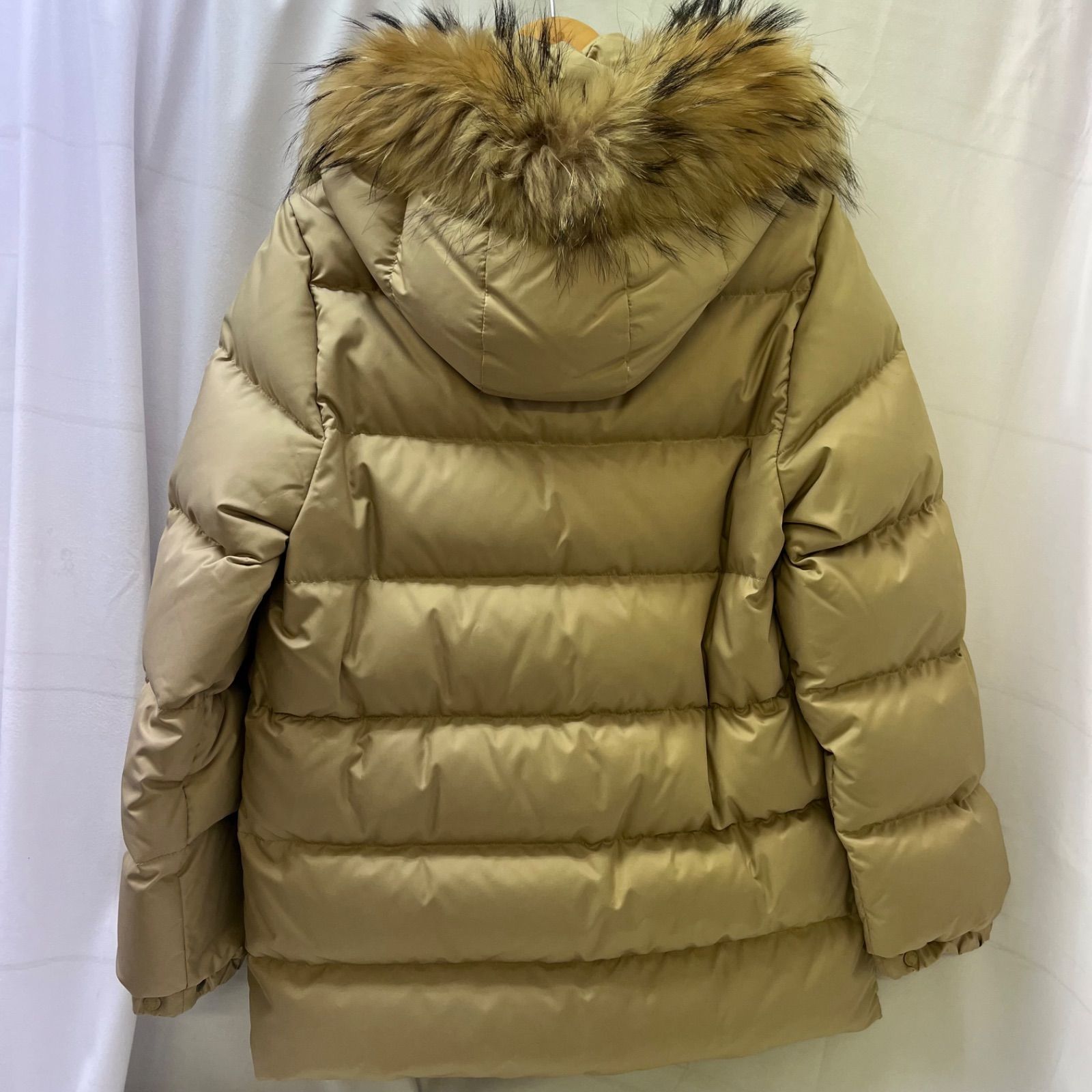 モンクレール MONCLER 茶タグ ファーフード ダウンジャケット コート