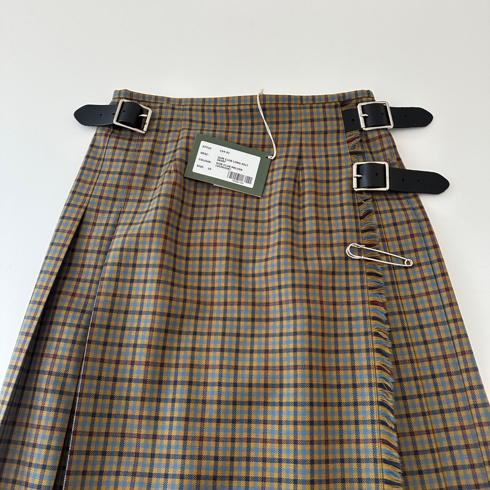 新品 O'NEIL OF DUBLIN ウーステッド ウール ロング キルト スカート