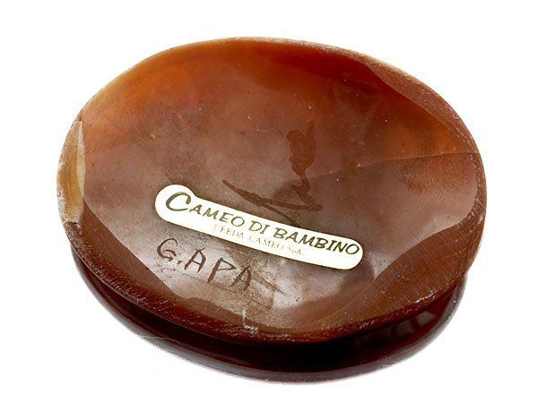 ジュエリー極】ジョバンニ・アパ作 雲の上の世界 シェルカメオルース