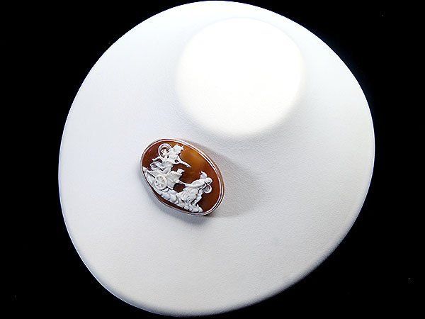 ジュエリー極】ジョバンニ・アパ作 雲の上の世界 シェルカメオルース