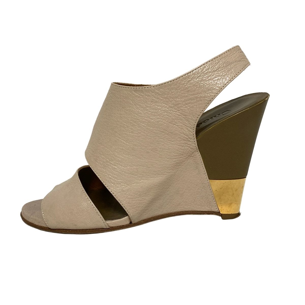 Chloé ベージュ サンダル Chloe(クロエ) サンダル 36 レディース - ベージュ ウェッジソール