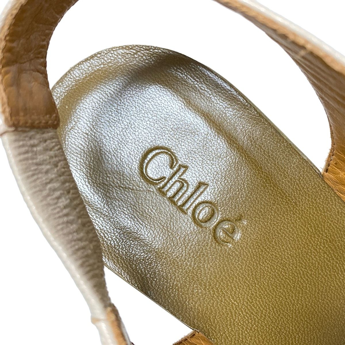 Chloe(クロエ) サンダル 36 レディース - ベージュ ウェッジソール