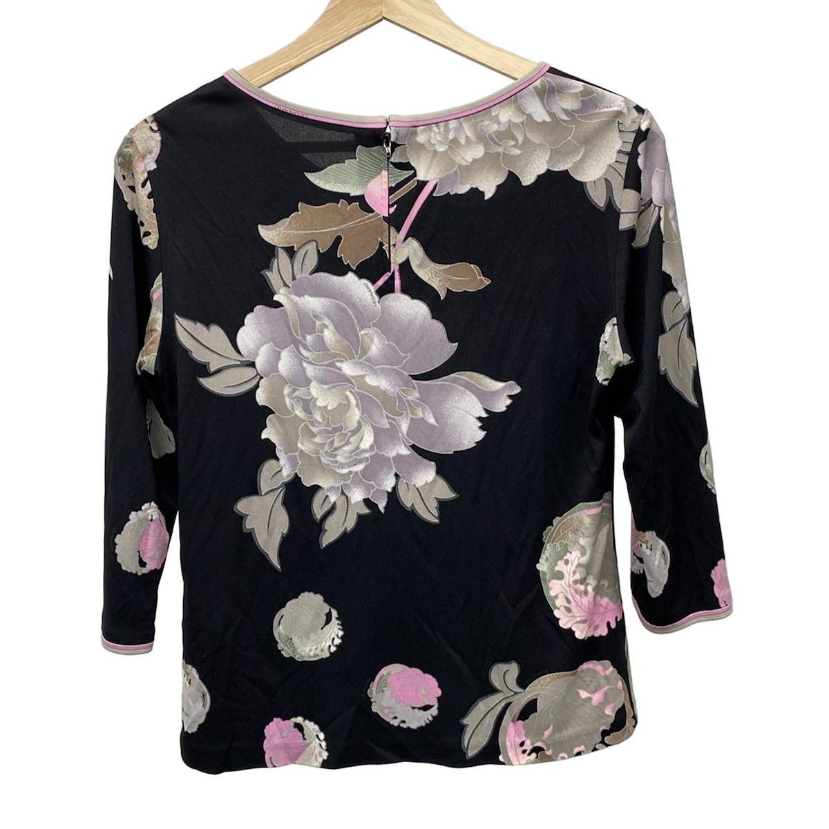 LEONARD(レオナール) 七分袖カットソー サイズ38 M レディース - 黒