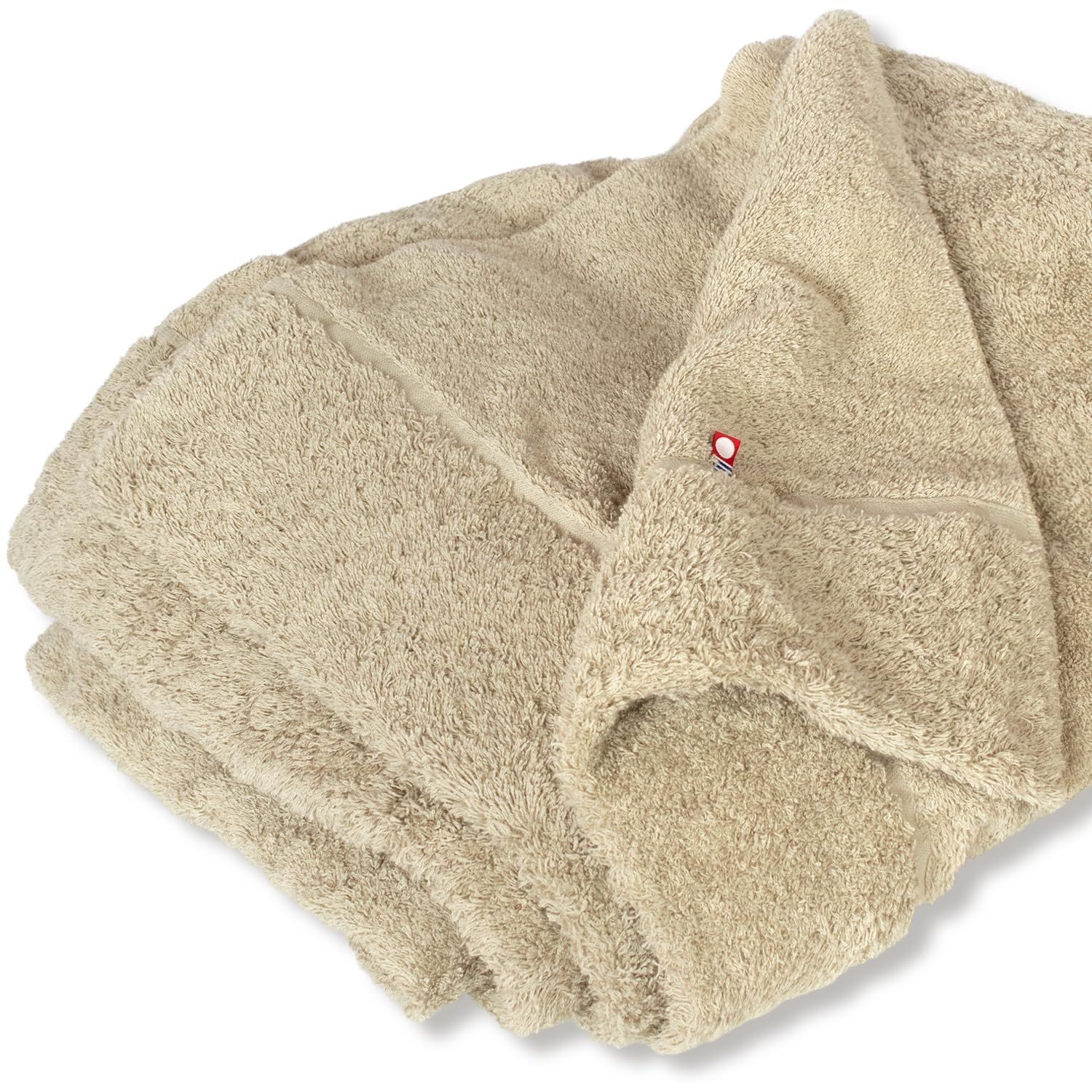 ブルーム 今治産 タオルケット かろやかカロケット シングル 約140×190cm 綿100％ 厚手 日本製 (グレージュ)