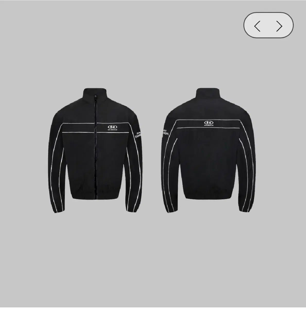 圧倒 WIND AND WISH ウィンドブレーカー 002 ブラック LINE L