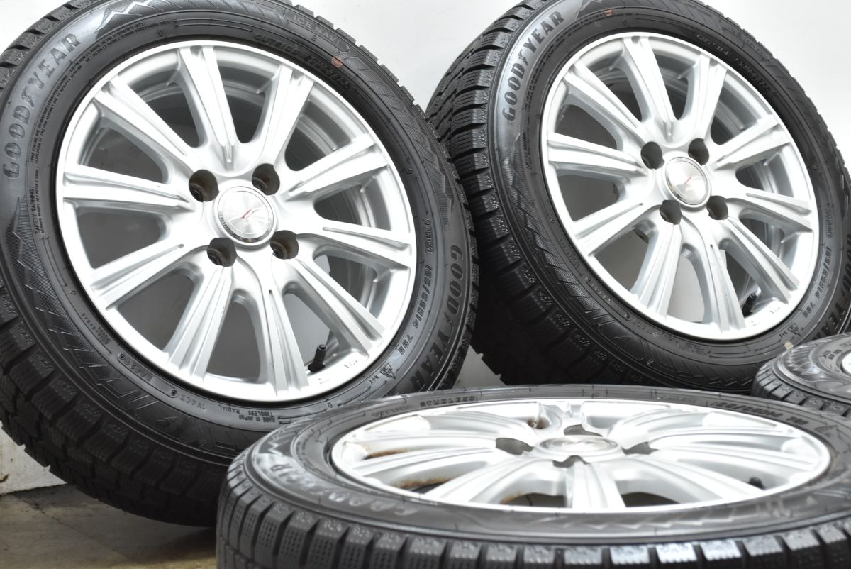 バリ溝 ジョーカー 14 in 5 J 38 PCD 100 アイスナビ8 165 65 R ワゴンR アルト スペーシア タント ムーブ ウェイク N BOX WGN