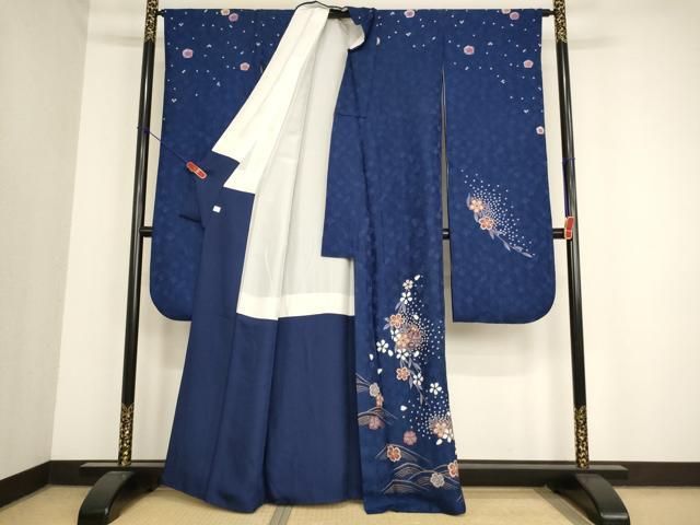 平和屋着物∵女の子 十三参り 子供 祝着 絞り 桜手毬文 金彩 鈴乃屋扱い ja