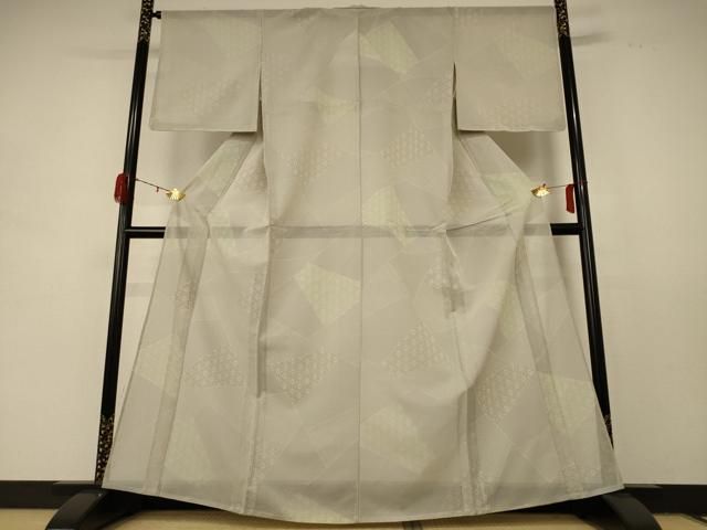 平和屋着物 夏物 小紋 絽 切嵌吉祥文 正絹 jd