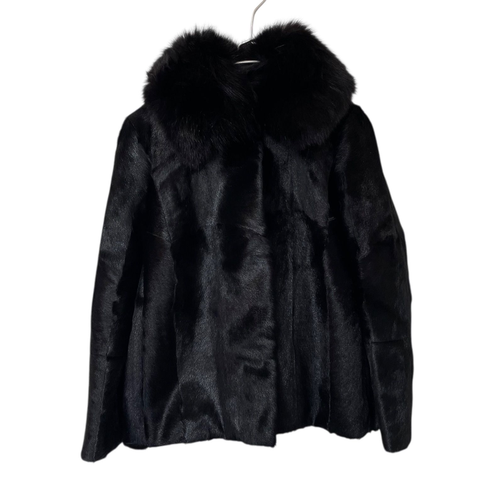 Z1612【美品】JOSEPH ジョゼフ ミンクファーコート ブラック サイズ38